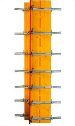 Coffrage de poteaux en bois